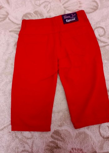 Kızlar için renkli baskılı pamuklu bol kesim kapri pantolon - Görsel 2