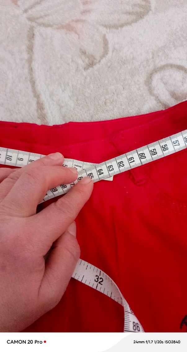 Kızlar için renkli baskılı pamuklu bol kesim kapri pantolon - Görsel 4