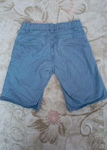 Erkek Gri Kot Şort Rahat Kesim - Görsel 2