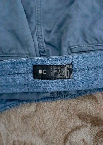 Erkek Gri Kot Şort Rahat Kesim - Görsel 5