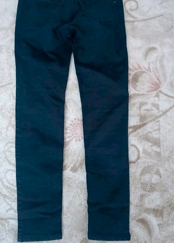 Kadın siyah Normal Kesim Denim Pantolon - Görsel 2