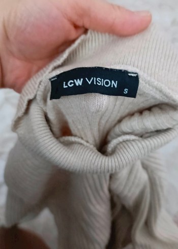 Bej Boğazlı Triko Kadın Kazak - Görsel 4