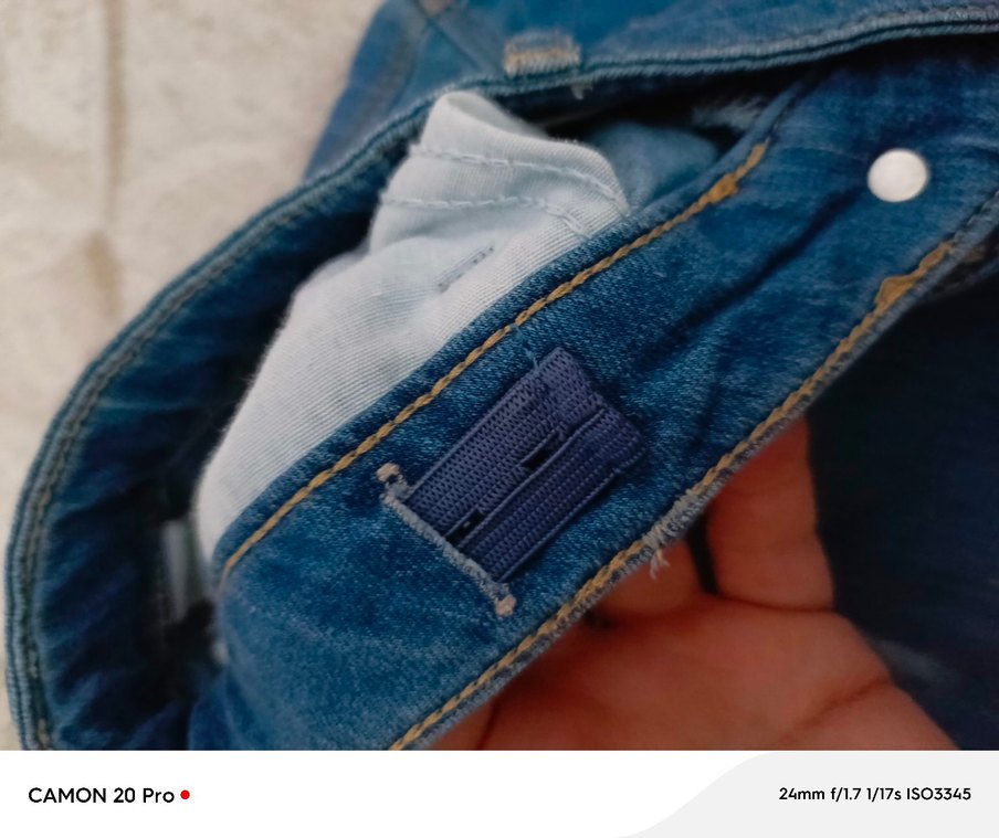 Kız çocuk Mavi Denim Mini Şort - Görsel 4