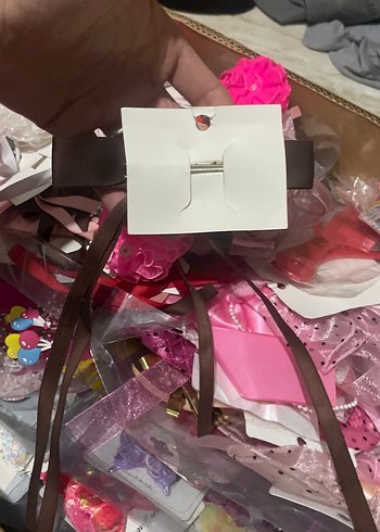 Uzun Kurdeleli Çok Renkli Kadın Saç Aksesuarı - Görsel 2