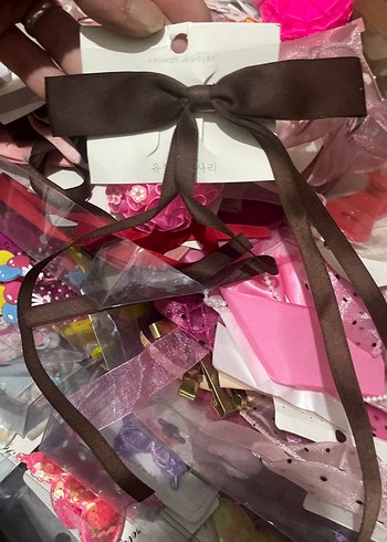 Uzun Kurdeleli Çok Renkli Kadın Saç Aksesuarı - Görsel 3