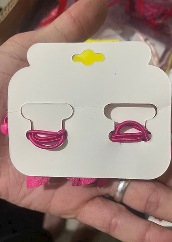 Pembe Kurdeleli Çiçek Saç Tokası - Görsel 2