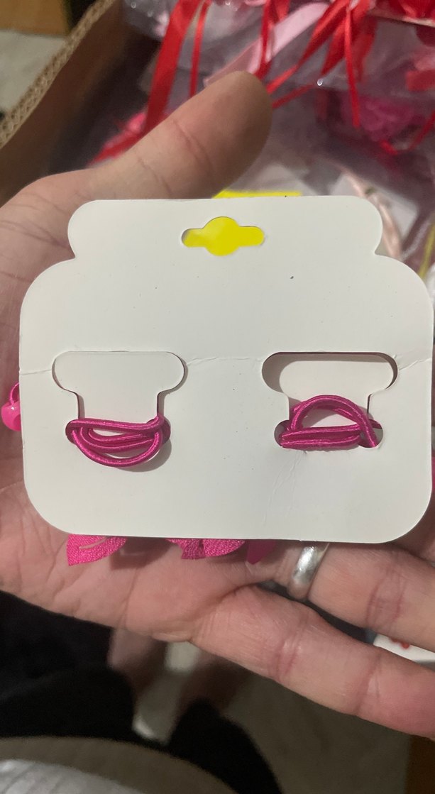 Pembe Kurdeleli Çiçek Saç Tokası - Görsel 2