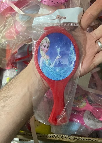 Renkli Elsa Temalı Çocuk Saç Fırçası - Görsel 3