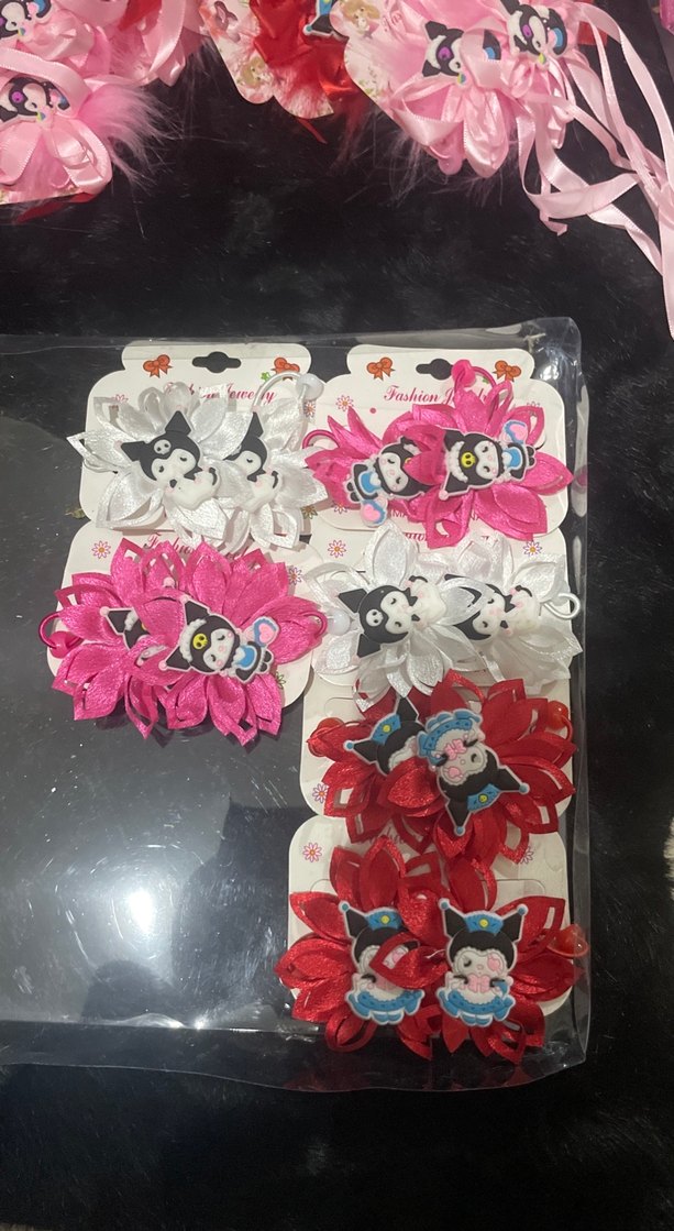 Renkli Kurdeleli Rock Punk Çocuk Toka Seti - Görsel 2