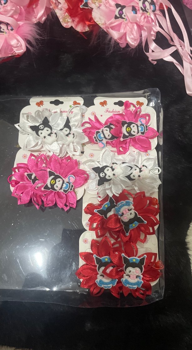 Renkli Kurdeleli Rock Punk Çocuk Toka Seti - Görsel 3