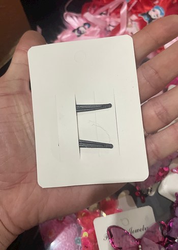 Boncuklu Nakışlı Mor Kelebek Çocuk Toka - Görsel 2