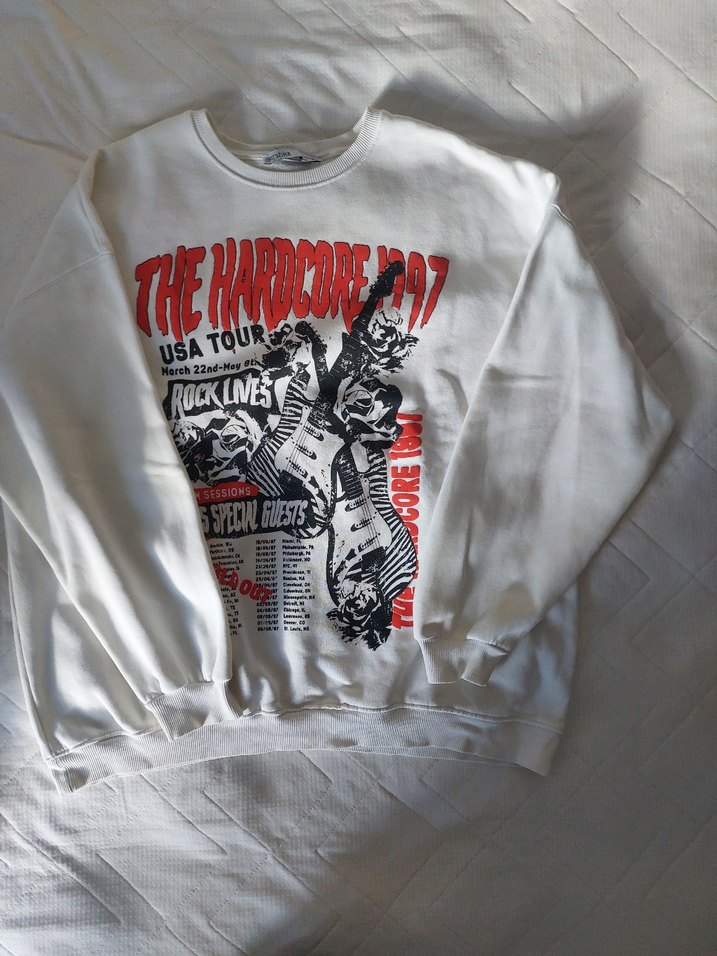 Baskılı Rock Punk Tişört Bershka - Görsel 5