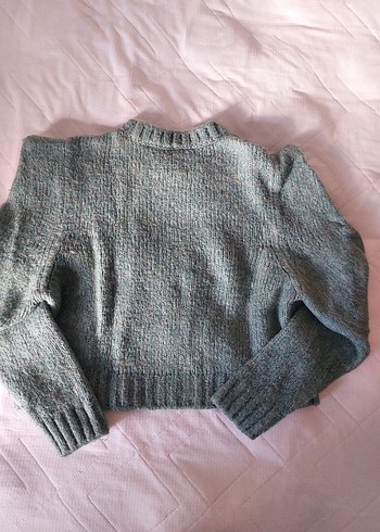 Yeşil Örgü Kadın Kazak - Görsel 5