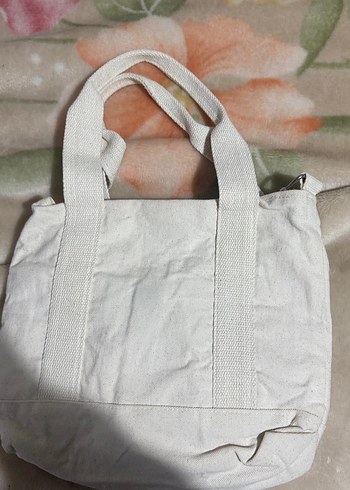 Beyaz Pamuklu 
 Kadın Çanta - Görsel 2