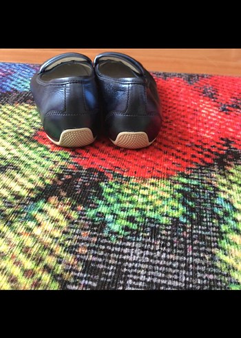 Tokalı Kadın Siyah Blok Topuk Babet - Görsel 3