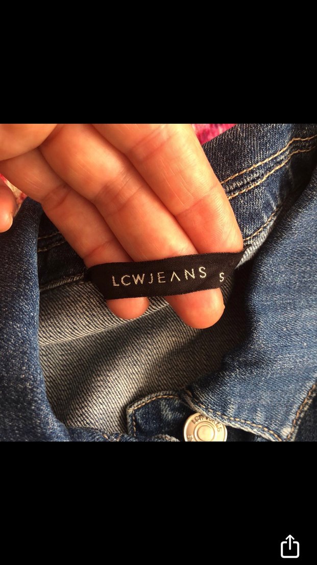 Kadın Lacivert Düğmeli Denim Ceket - Görsel 4