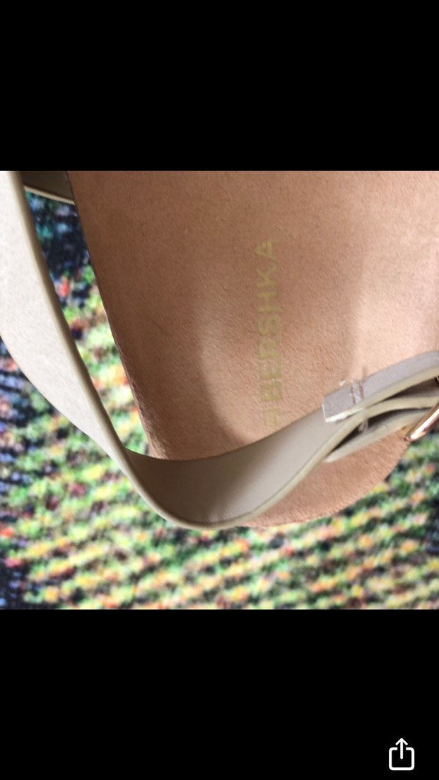 Tokalı Taba Renk Kadın Dolgu Topuk sandalet - Görsel 4