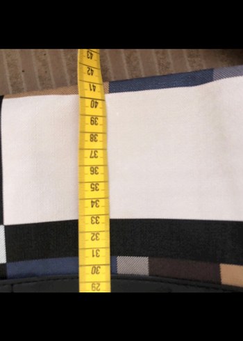 Kahverengi Ekose Desenli Kadın Çanta - Görsel 4