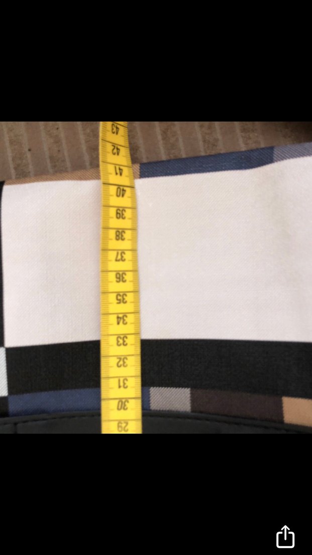 Kahverengi Ekose Desenli Kadın Çanta - Görsel 4