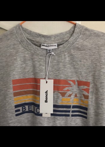 Erkek Gri Kısa Kollu Baskılı Tişört - Görsel 2