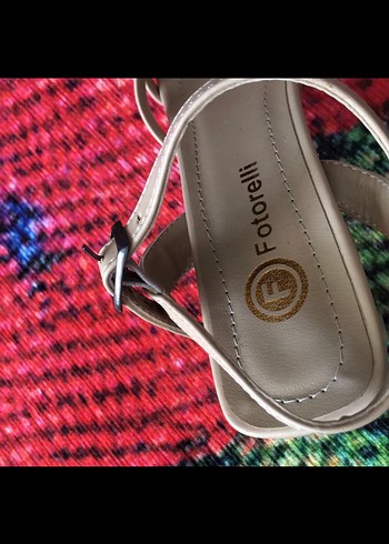 Bej Tokalı Kadın Topuklu Sandalet - Görsel 6