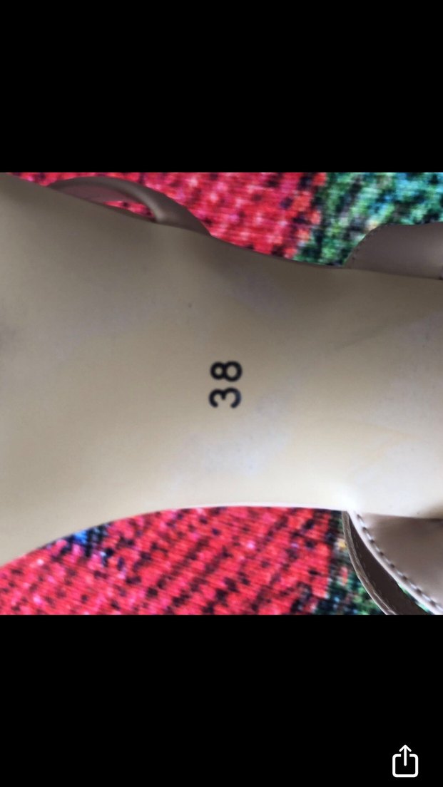 Bej Tokalı Kadın Topuklu Sandalet - Görsel 5