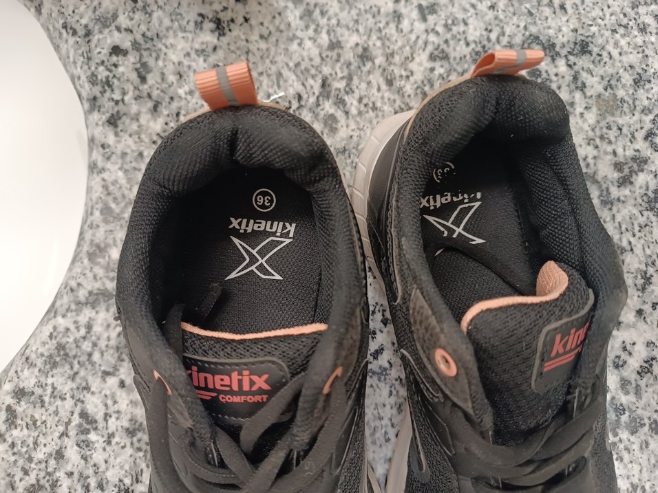 Siyah Bağcıklı Kadın Spor Ayakkabı - Görsel 4