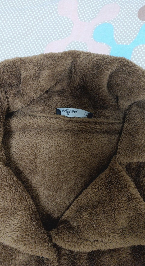 Düğmeli Kahverengi Midi Kadın Kaban - Görsel 3