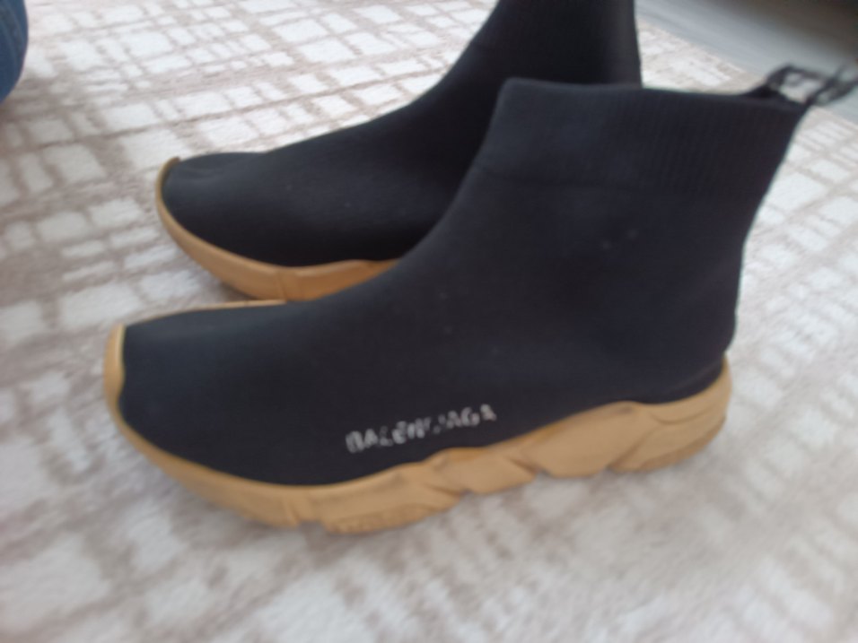 Balenciaga Kadın Siyah Esnek Sneakers - Görsel 4