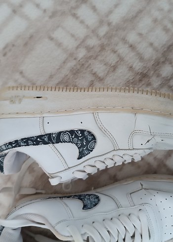 Gri Detaylı Beyaz Kadın Spor Ayakkabı - Görsel 3
