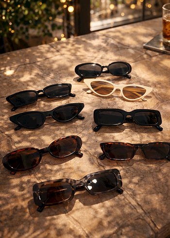 Leopar Desenli Oval Model Kadın Güneş Gözlüğü - Görsel 3