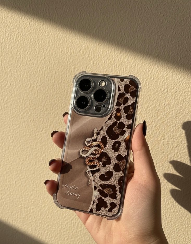 Iphone 14 Pro  Leopar Desenli  Kılıf - Görsel 4