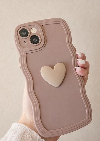 Iphone 11 Kahverengi Dalga Desenli Telefon Kılıfı - Görsel 2