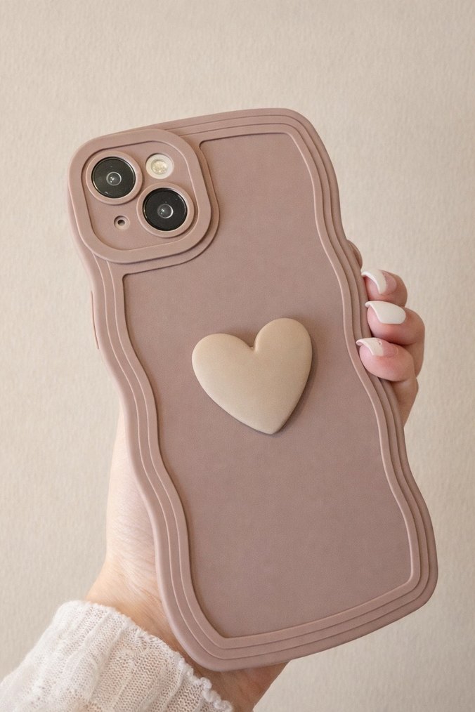 Iphone 11 Kahverengi Dalga Desenli Telefon Kılıfı - Görsel 2