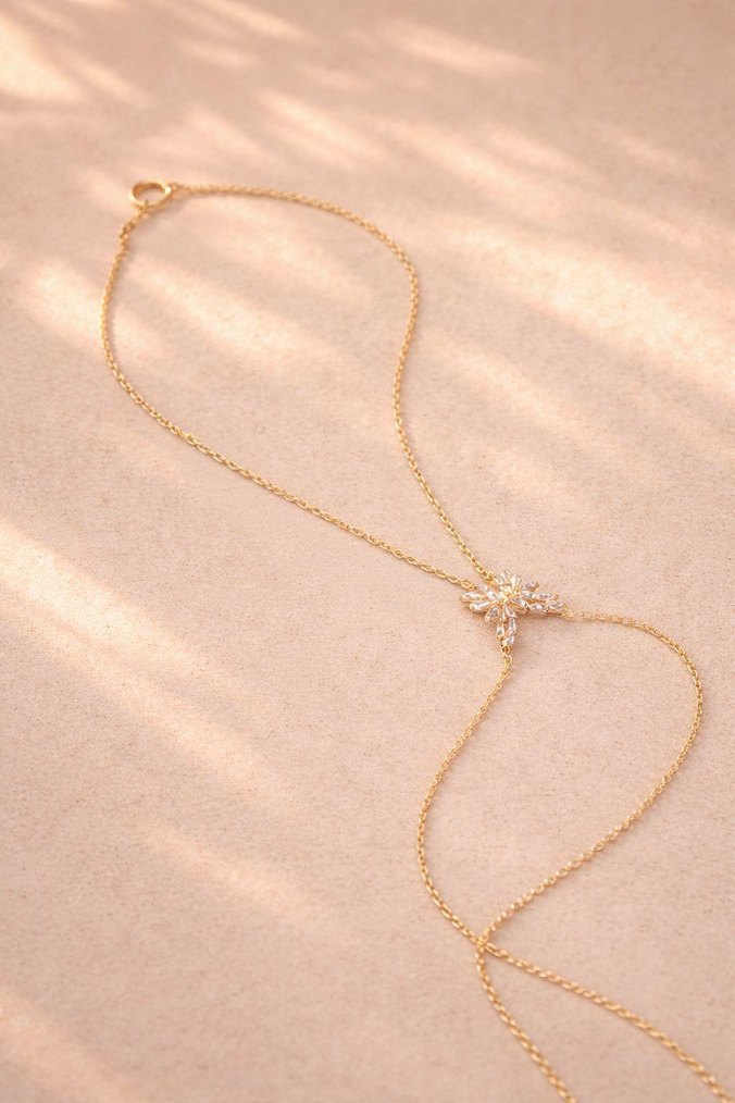 Çelik Kelebek Detaylı Altın Zincirli Şahmeran - Görsel 3