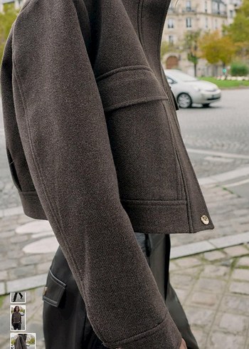 ZARA DİK YAKA YUMUŞAK CEKET - Görsel 2