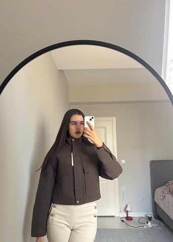 ZARA DİK YAKA YUMUŞAK CEKET - Görsel 9