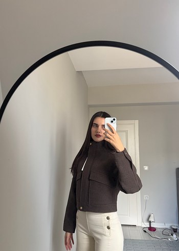 ZARA DİK YAKA YUMUŞAK CEKET - Görsel 11