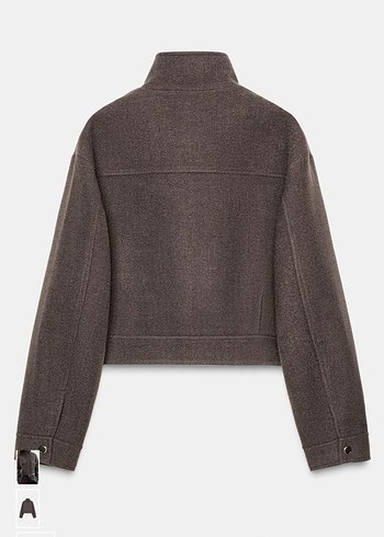 ZARA DİK YAKA YUMUŞAK CEKET - Görsel 7