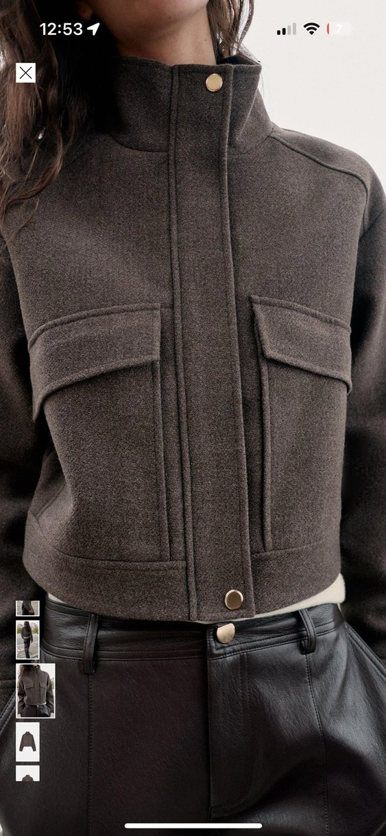 ZARA DİK YAKA YUMUŞAK CEKET - Görsel 3