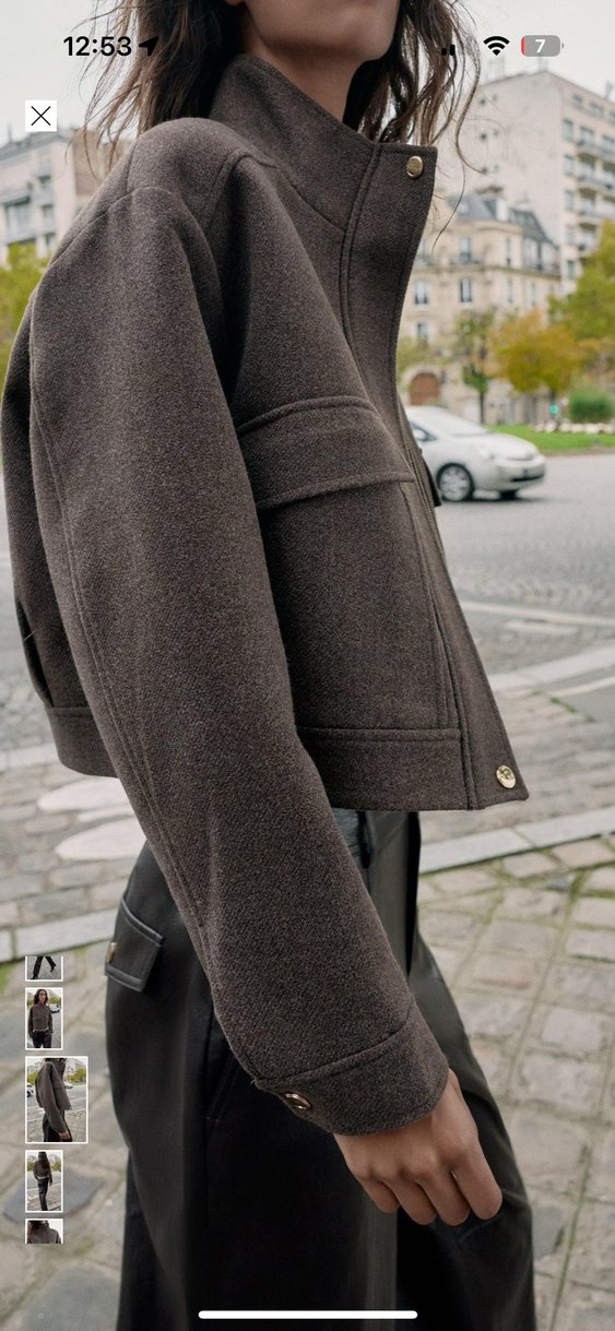 ZARA DİK YAKA YUMUŞAK CEKET - Görsel 2