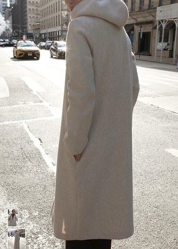 ZARA KAPÜŞONLU SOFT KABAN - Görsel 2