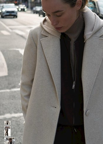 ZARA KAPÜŞONLU SOFT KABAN - Görsel 4