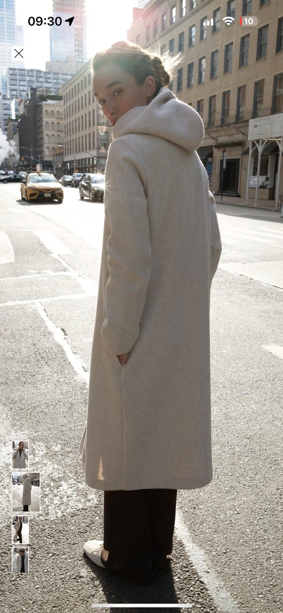 ZARA KAPÜŞONLU SOFT KABAN - Görsel 2