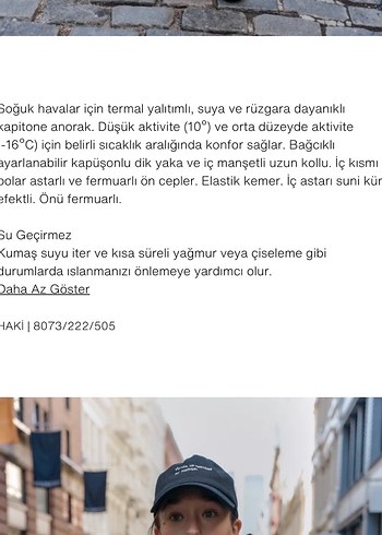 ZARA SU VE RÜZGAR GEÇİRMEZ DAR KESİM ANORAK - Görsel 9