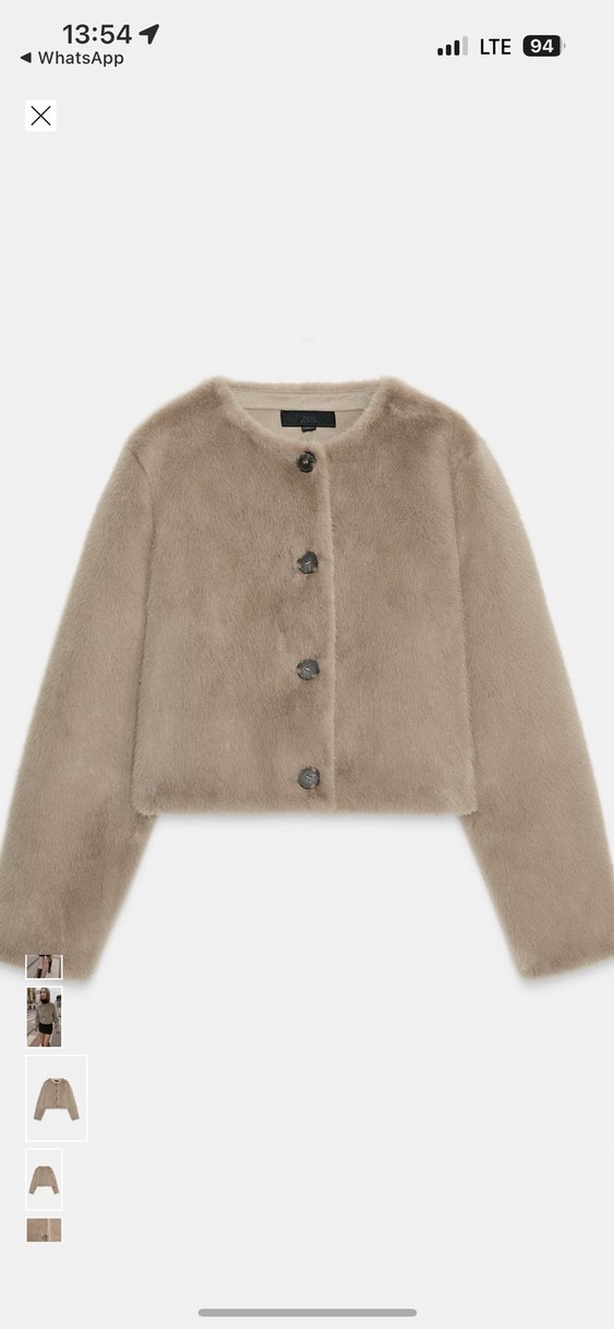 ZARA KISA SUNİ KÜRKLÜ CEKET - Görsel 5