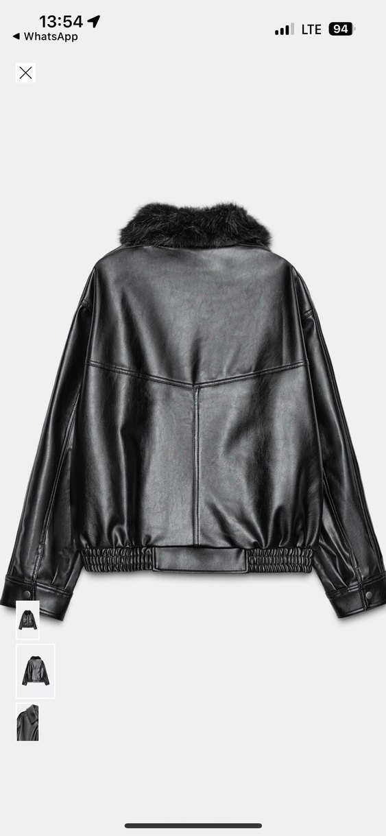 ZARA ÇIKARILABİLİR SUNİ KÜRK YAKALI CEKET - Görsel 2