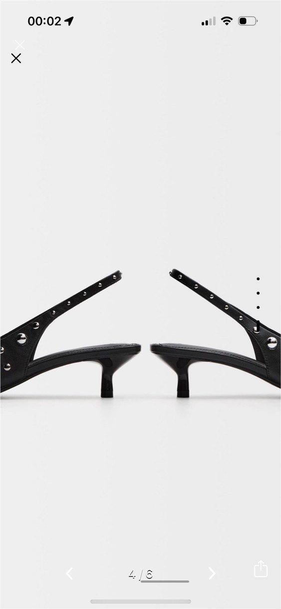 BERSHKA KISA SİVRİ TOPUKLU ZIMBALI AYAKKABI - Görsel 4