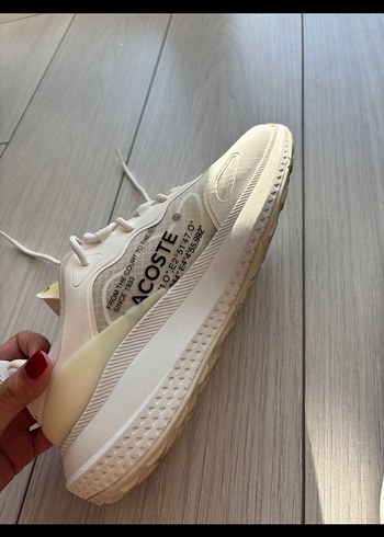 LACOSTE BEYAZ KADIN SPOR AYAKKABISI - Görsel 6