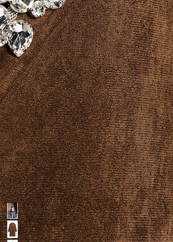 ZARA BROŞLU SUNİ SÜET FRAK KABAN - Görsel 9